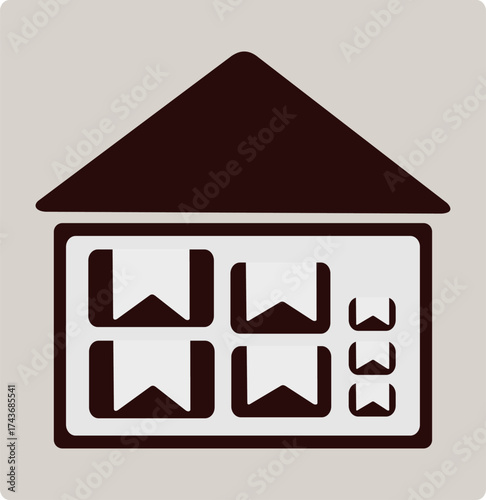 Minimalist Warehouse Line Art