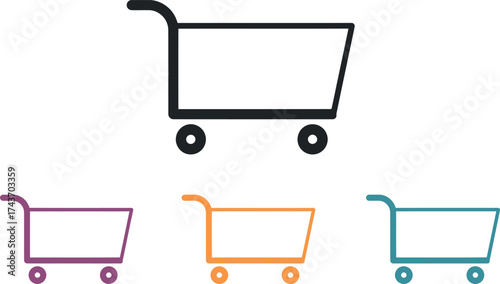 Shopping Cart Icons Set