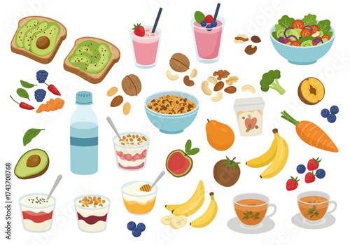 Healthy Eating A Colorful Array of Nutritious Food Options