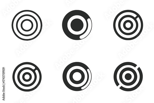 Fitness Tracker Logos. A close-up of a fitness tracker or smartwatch showing workout stats. Set Logo of A close-up of a fitness tracker or smartwatch showing