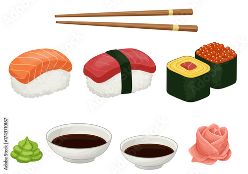 Sushi Still Life A Delightful Arrangement of Flavors and Textures