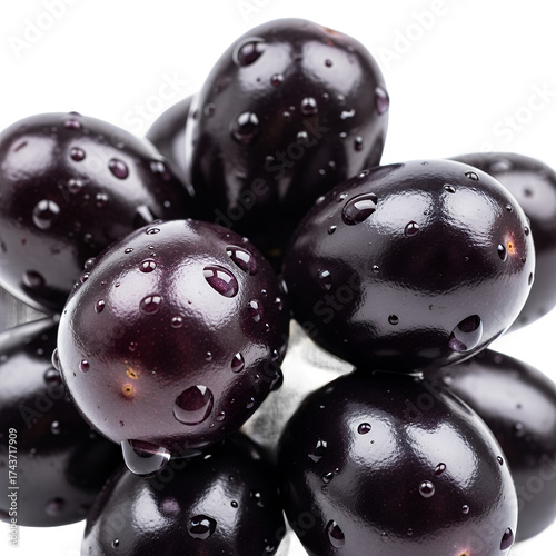 black currant on white background
