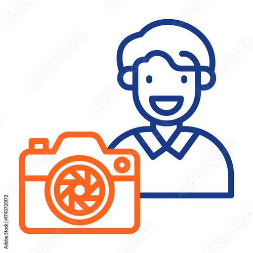 Photographer Color Vector Icon