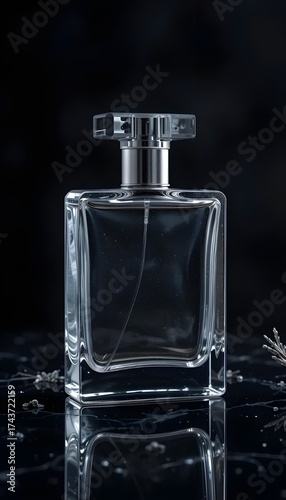 glass bottle of perfume