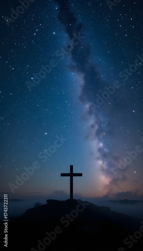cross in the night