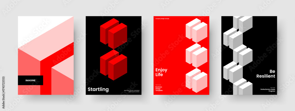 Obraz premium Isolated Report Design. Geometric Brochure Layout. Abstract Banner Template. Flyer. Background. Book Cover. Business Presentation. Poster. Journal. Pamphlet. Newsletter. Leaflet. Brand Identity