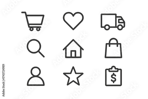 Uniform Icon Layout. Equal spacing between icons and equal margins on the edges. Uniform icon size across the