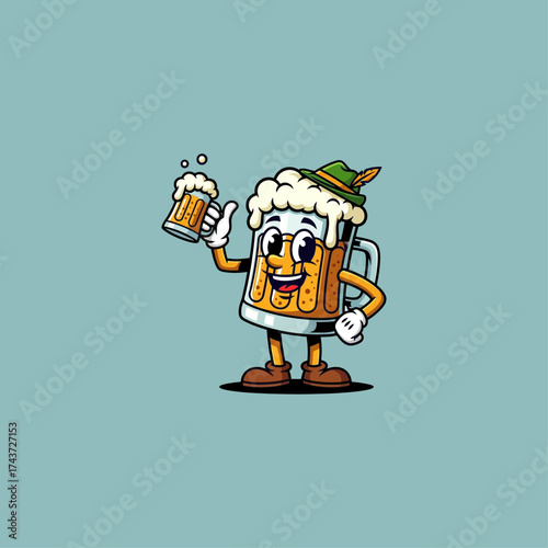Beer icon flat vector design.
