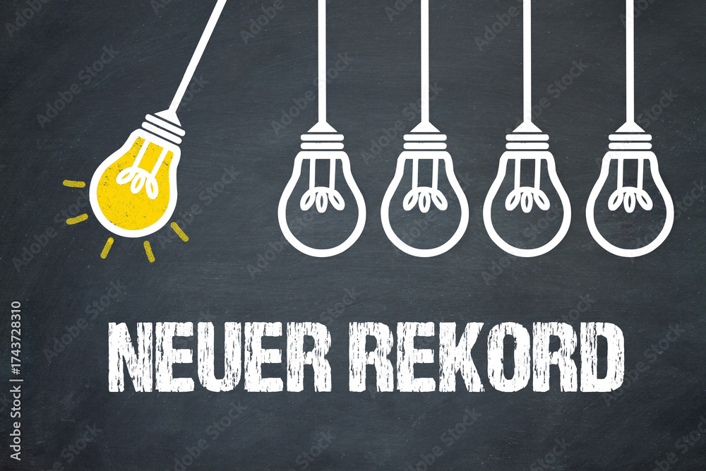 Fototapeta premium Neuer Rekord 