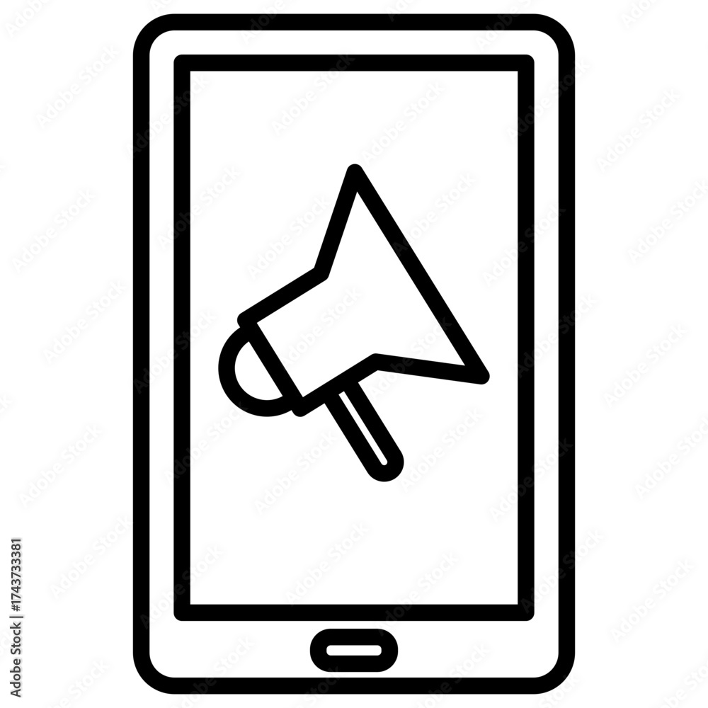 Obraz premium Advertising Icon