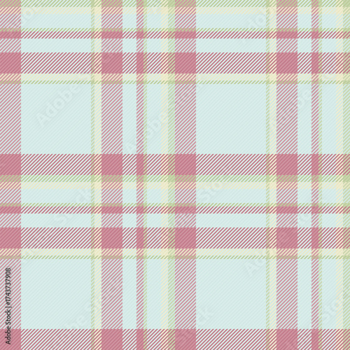 Diwali tartan seamless textile, english texture pattern check. 50s fabric background vector plaid in light and red colors.