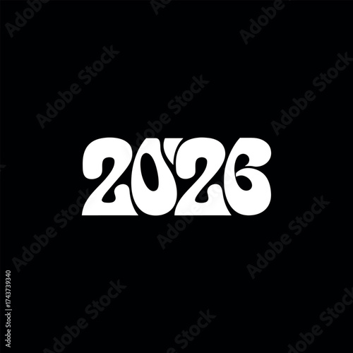 2026 new year vector design 