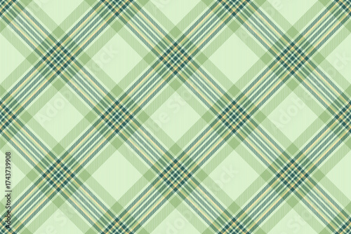 Interior check pattern plaid, stationary background fabric texture. Tattersall seamless tartan textile vector in light and teal colors.