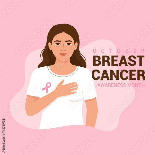 Breast cancer awareness month banner