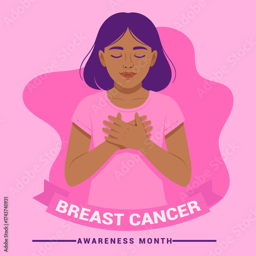 Breast cancer awareness month banner