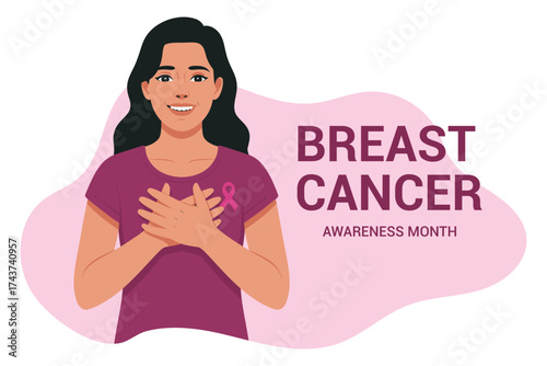 Breast cancer awareness month banner