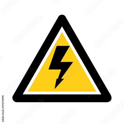 high voltage warning sign