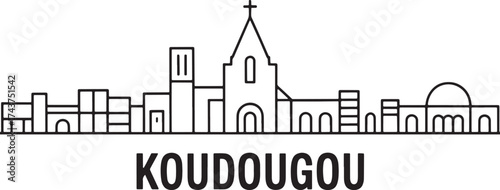 Koudougou Skyline Icon Landmark Building Travel Destination Burkina Faso