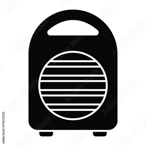 Electric heater Vector icon which can easily modify or edit