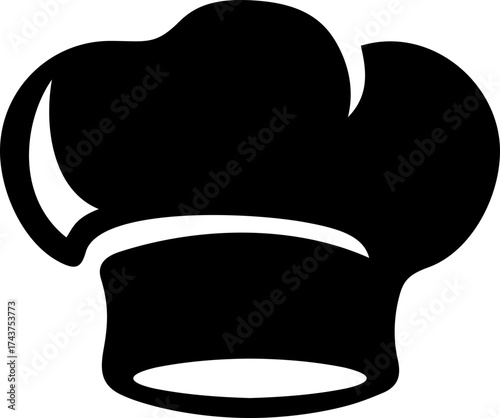 Restaurant menu logo. Flat vector design element for dinner, lunch, or kitchen concepts. Isolated.Fork, spoon, knife, plate, chef hat, and cloche or tray icon. Cutlery icon set in line and flat style