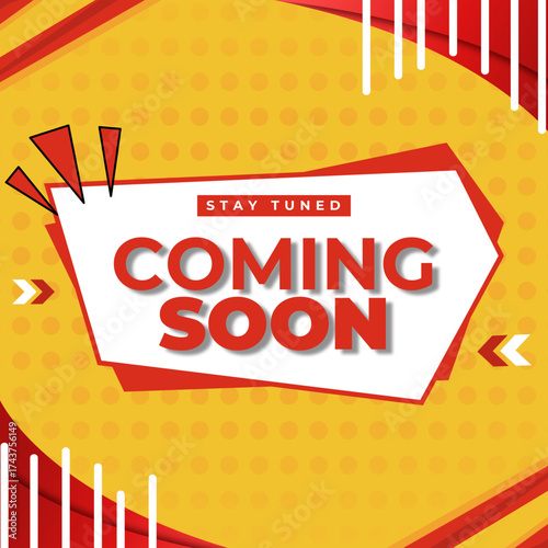 Red and Yellow Modern Coming Soon Facebook Post.svg