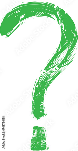 Green question mark