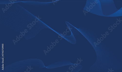 Abstract blue background with waves lines