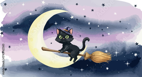 haloween watercolor illustration