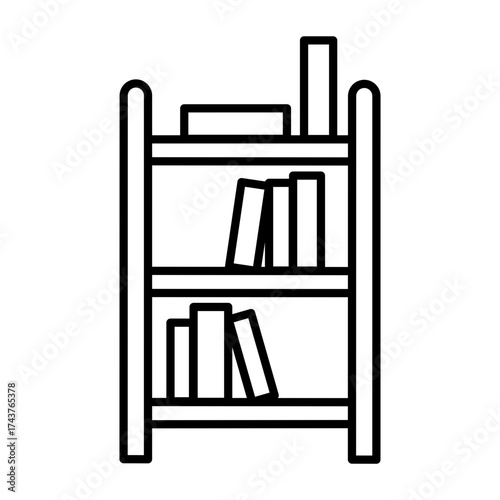 Book shelf icon design 