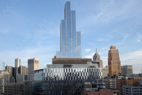 Architecture in the downtown of Detroit, Michigan