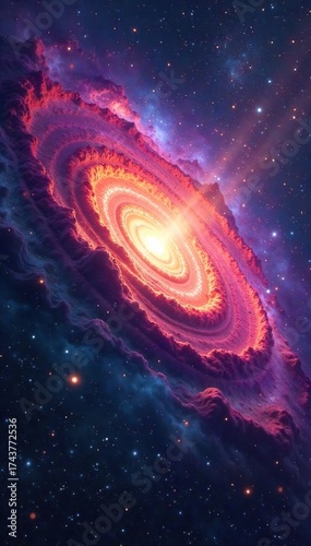 Swirling Nebula at the Edge of Space A Cosmic Tapestry of Mystery and Beauty