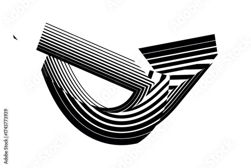 op art modern background, creative dynamic pattern, vector design element