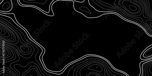 An abstract black and white background with a vintage floral pattern of swirls and leaf elements for vector art design. 