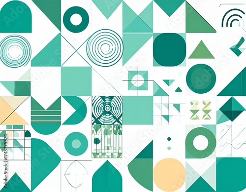 Seamless geometric vector pattern with arrows, a colorful retro design element for fabric, web, or wallpaper decoration