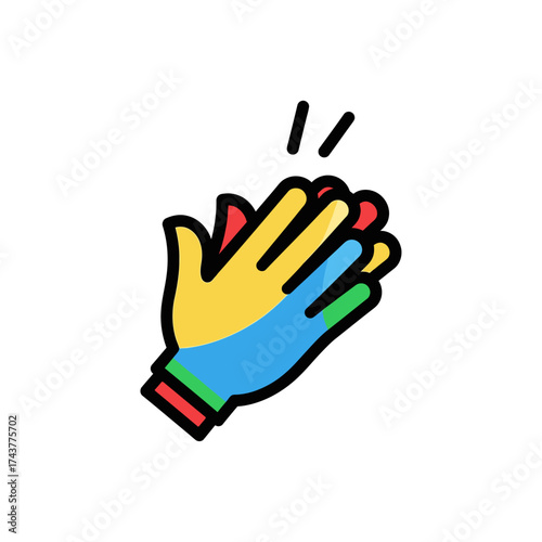 Clapping hands icon showing applause and appreciation.