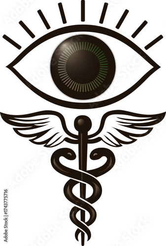 Logo for an ophthalmologist, with an elegant style.