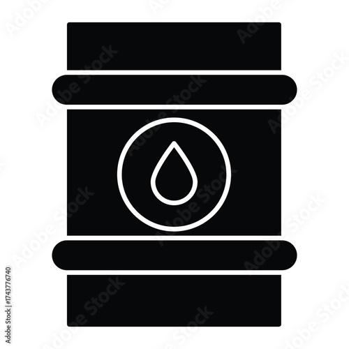 Crude oil Vector icon which can easily modify or edit