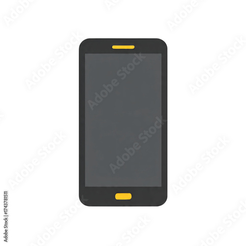 Smartphone Icon – Flat Mobile Device PNG