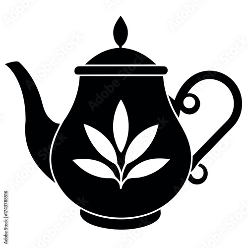 Tobacco Silhouette Vector on White Background