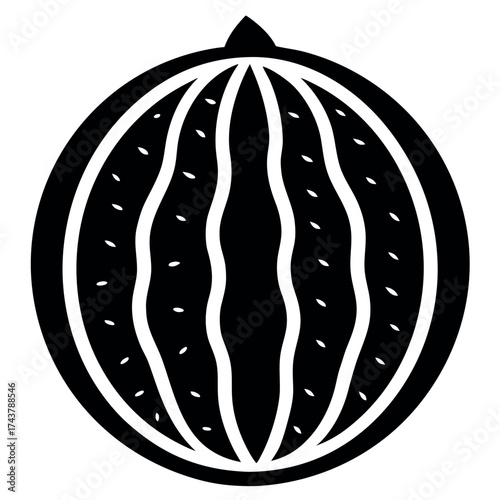 Orange Silhouette Vector On White Background 