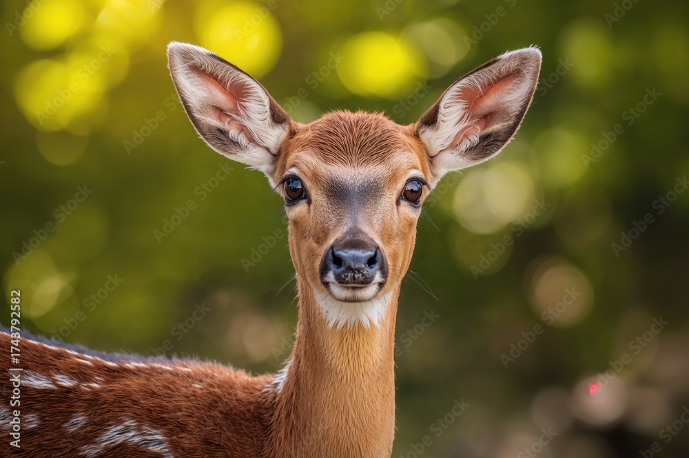 Fototapeta premium Close-up of a Juvenile Doe