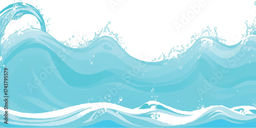 Abstract Sky with Soft Blue Hues and Minimalist Cloud Formation Artwork