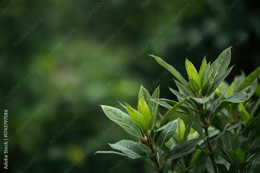 Obraz premium Foliage Crafted from Verdant Bay Leaves