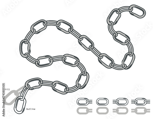 Chain Pattern Brush Set