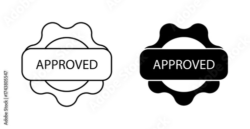 Approved Stamp Marked Icon