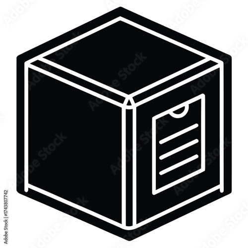 parcel locker vector icon