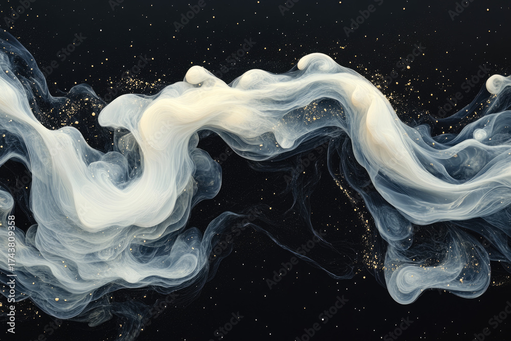 Fototapeta premium Serene Landscape of Rice Wine River in New Chinese Artistic Style