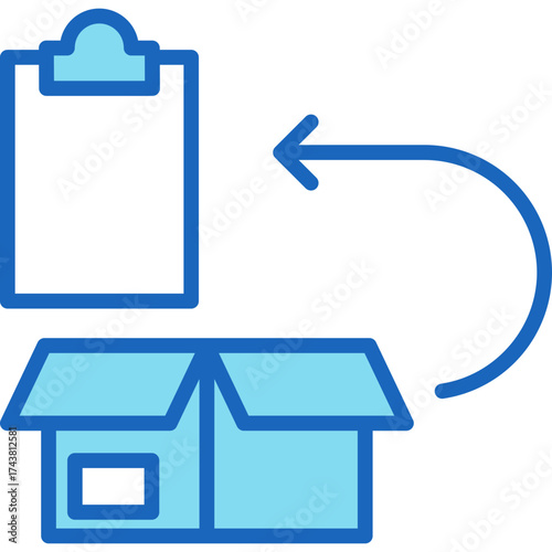 Return Policy blue icon