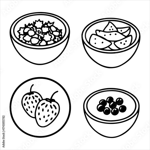 A Vibrant Refreshing Fresh Fruit Salad Breakfast, a Healthy Tropical Mix of Seasonal Fruits, Packed with Juicy Natural Sweetener for Clean Eating