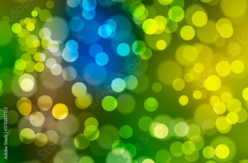 abstract colorful bokeh christmas card background, wallpaper gradient design